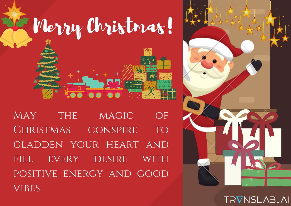 TranslabAi's tweet photo. #TranslabAi wishes everyone Merry Christmas. May this festival infuse your life with joy and happiness @angadmehta87 @texttomanish @sunneyron 

#Translab #TranslabAi #Christmas #Christmas2020 #IoT #Smartsolutions #AI https://t.co/lAjg03D3Do