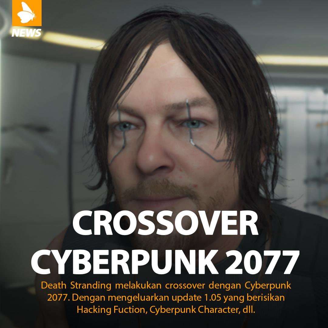 CriticalFun's tweet photo. Buat kamu yang mainin di PC, kamu akan mendapatkan update konten Cyberpunk2077 x Death Stranding. Siapa nih yang masih mainin Death Stranding?
#cyberpunk2077 #deathstranding #gameupdate #gameinformer #gamemagazine #kojimaproductions #cdprojektred #infogame #beritagame #updategame https://t.co/q69BD79M8j