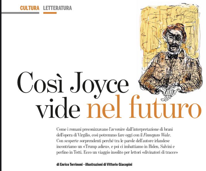 EnricoTerrinoni's tweet photo. Su @LeftAvvenimenti di oggi scrivo del mondo secondo il profeta Joyce, con illustrazioni oracolari di @navemorta https://t.co/JOYhqztC0X
