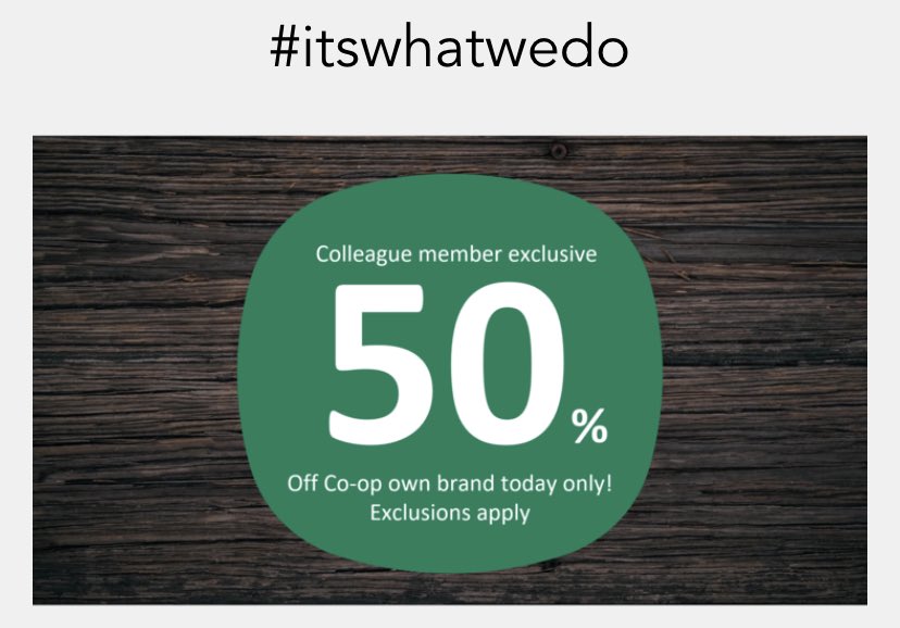 gouldy86's tweet image. In all my years with the Coop I've never seen this happen! Get your shopping in today guys!! Couldn't feel more prouder to work with a employers that care! Thankyou Coop! #ItsWhatWeDo 

@JoeScoot @mazieblake12345 @Rachellee134 @natha