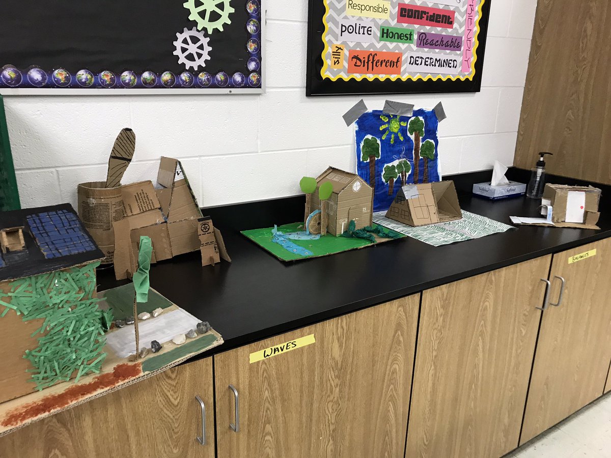 pam_psmith's tweet photo. One positive of our hybrid schedule @RowlandHall is that I was able to judge our 3-d art sustainable gingerbread houses twice! Kudos to today’s red cohort, loved creative and sustainable designs!! #RowlandHallMS https://t.co/fOWtpumgZz