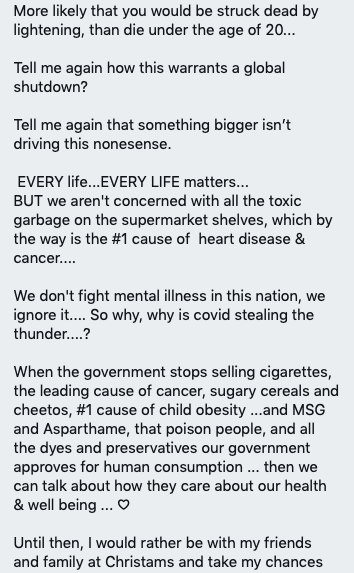 A thread a friend asked me to post: