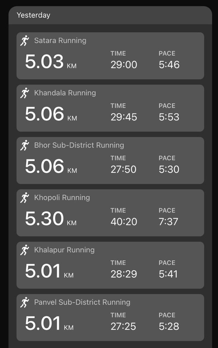 poojavarma2305's tweet image. First day's run data of my #BombayGoaChase
Picture of me running at Satara highway at 1 AM this morning.
#BombayRunners
#GirlGang
@Garmin_India
