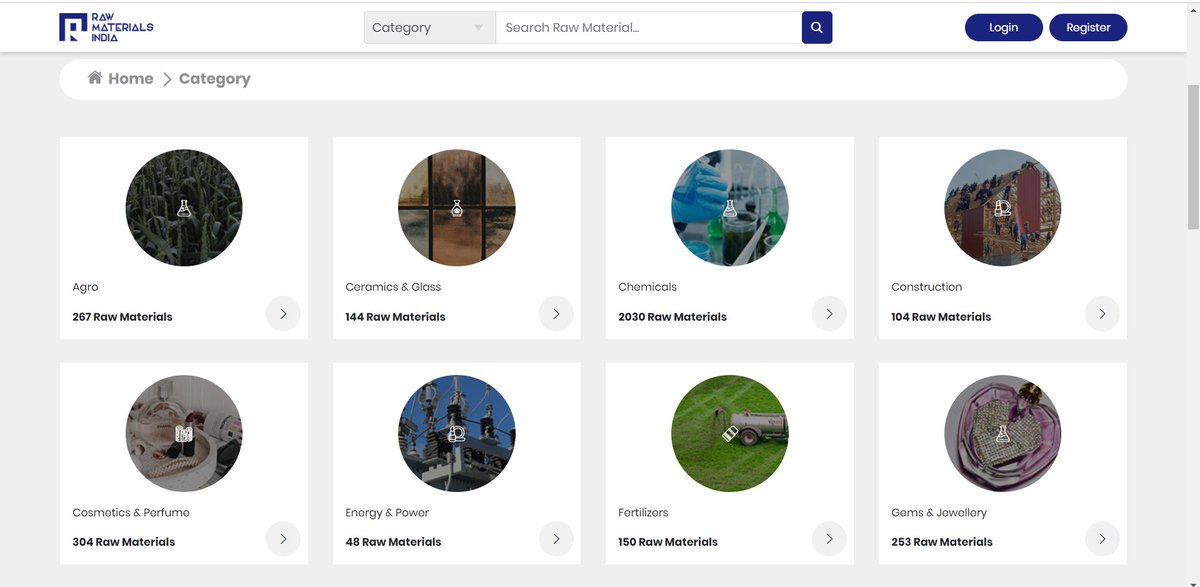 rmib2b's tweet image. Raw Materials India - India's Exclusive All Industry Raw Materials B2B/B2C Platform.

List raw material products on it.
Get "Unlimited Buyer Inquiries" as it comes.
Buyers are looking for it!!

Web: rawmaterialsindia.in 
App: play.google.com/store/apps/det… 

#RawMaterials #Sellers