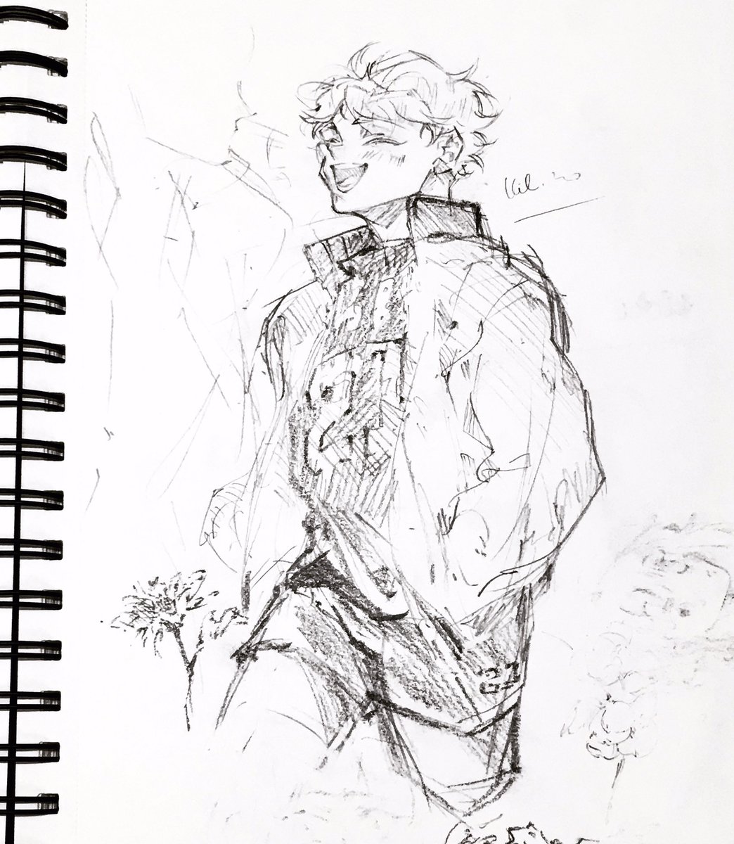 Facts I have nothing to show from my sketchbook but a bunch of Shoyo's sketches
.