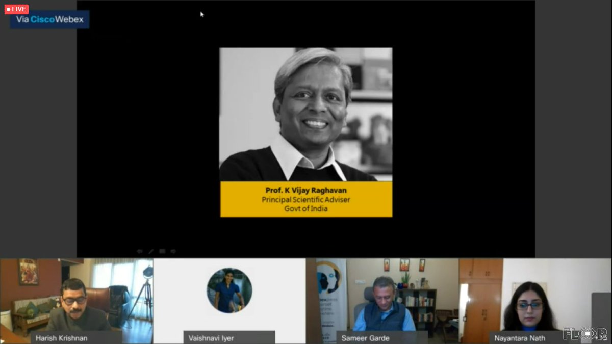 Prof. K VijayRaghavan, <a href="/PrinSciAdvGoI/">Principal Scientific Adviser, Govt. of India</a>, while delivering his keynote speech at the launch of <a href="/Cisco/">Cisco</a> agri challenge in partnership with @ncore_in &amp; <a href="/PrinSciAdvOff/">Office of Principal Scientific Adviser to the GoI</a> with a grand prize of INR 2CR reminded we have to build a 21st century model of #innovation aiming a #sustainablefuture