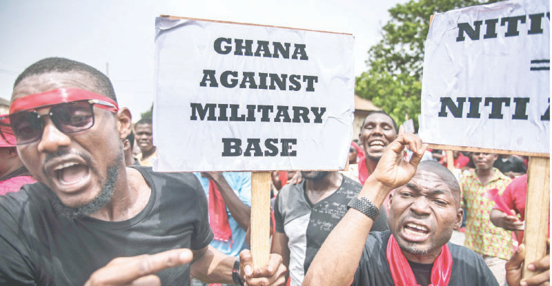 its country to be used as proxy against a fellow African state. The U.S tried making such overtures in Ghana. Thousands of Ghanaians took to the streets in protest. Similar efforts to base AFRICOM in Nigeria failed because Nigerians will have none of it.