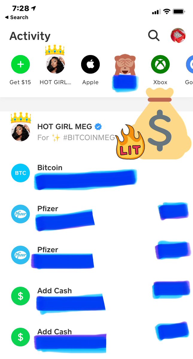 wheniconquer1's tweet photo. @theestallion @CashApp cha-ching! 💱🪙 #BITCOINMEG invested in a #badbitch &amp; supported black business ✅💯 https://t.co/nJNWPaRFSH