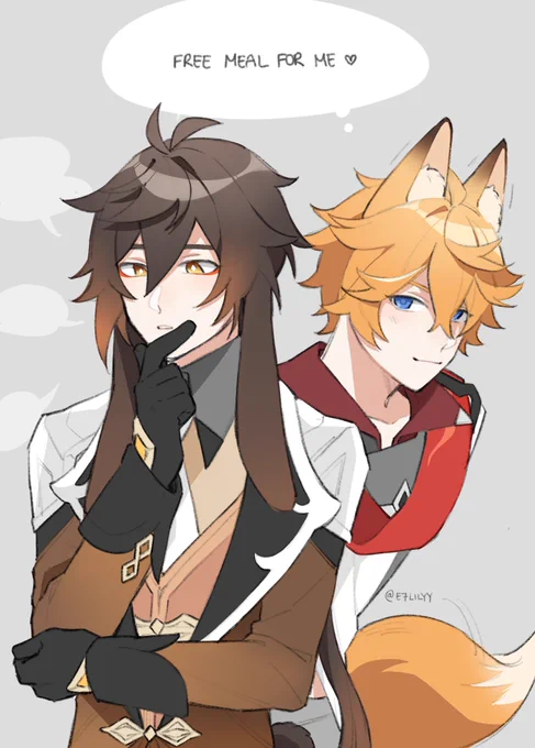 🔶💧 鍾タル 
rabbit and fox 