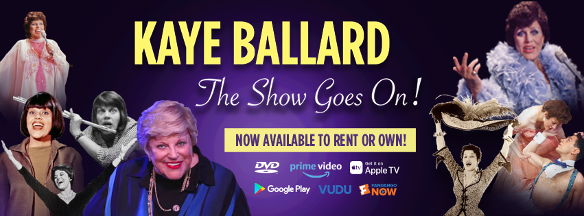 TheKayeBallard's tweet photo. "The film will inspire a new generation to investigate this funny lady who could sing the lights out" — @latimes 
#KayeBallard - The Show Goes On! 💫 NOW AVAILABLE to rent/own: https://t.co/PpyUZZi4lT https://t.co/X9CNc9jUx1