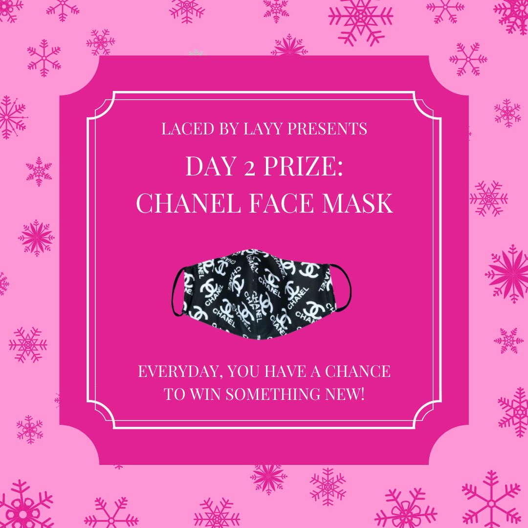 💗LACED BY LAYY GIVEAWAY💗

DAY 2 OF PINK CHRISTMAS:
We’re giving away a free Chanel face mask!

Enter our giveaway:
1. Follow us + like this photo
3. Tag at least 3 friends, each additional friend=additional entry ☺️
4. Fill this out: lacedbylayy.co/pages/10-days-…

Then you’re set!
