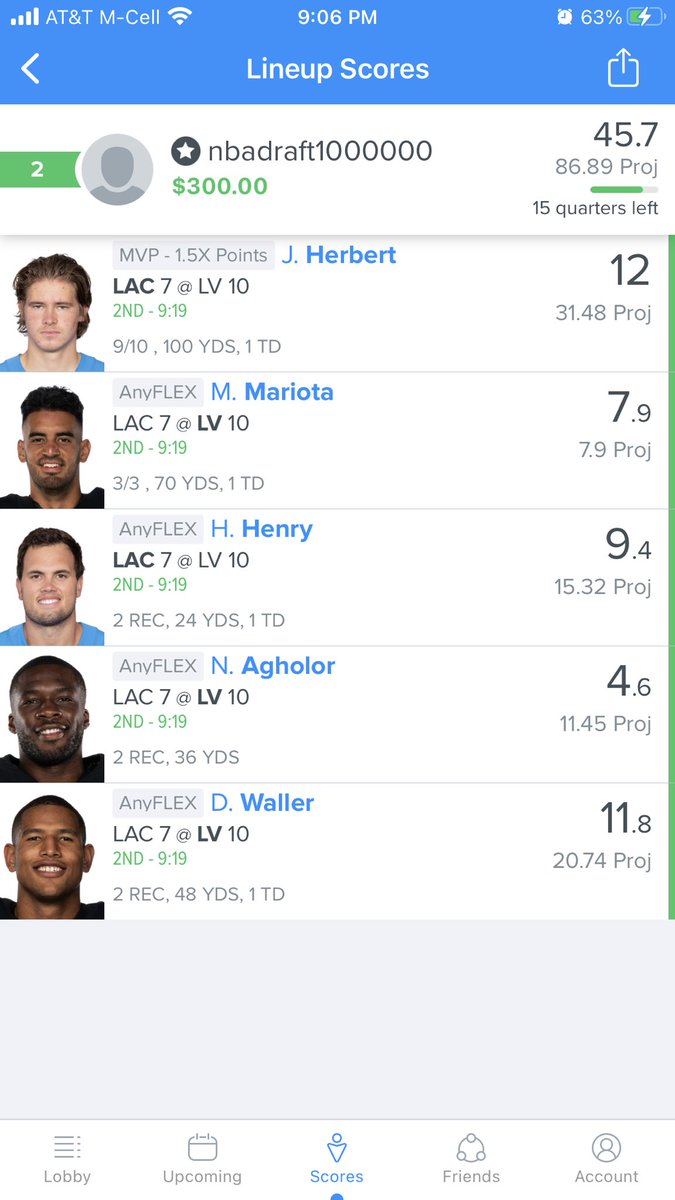 bingaring's tweet image. Explain this, is FanDuel “bot-rigging” again?  How are 1st &amp;amp; 2nd place (the same screen name) playing Mariota (the fucking backup!!!)
#DFS #NFL