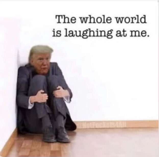 RONewCouncilEnt's tweet photo. Yes! We are all #Laughing at you for being the weakest #President in History.
#CryBabyTrump #TrumpTheFool #TrumpIsACriminal #TrumpCrying #ByeByeTrump #LightWeightTrump
@BlueWave_Lady @MeliMels99 @chappie_cat @CassOMalley1 @gmoon333 @resistasister https://t.co/gi6L6cuKgD