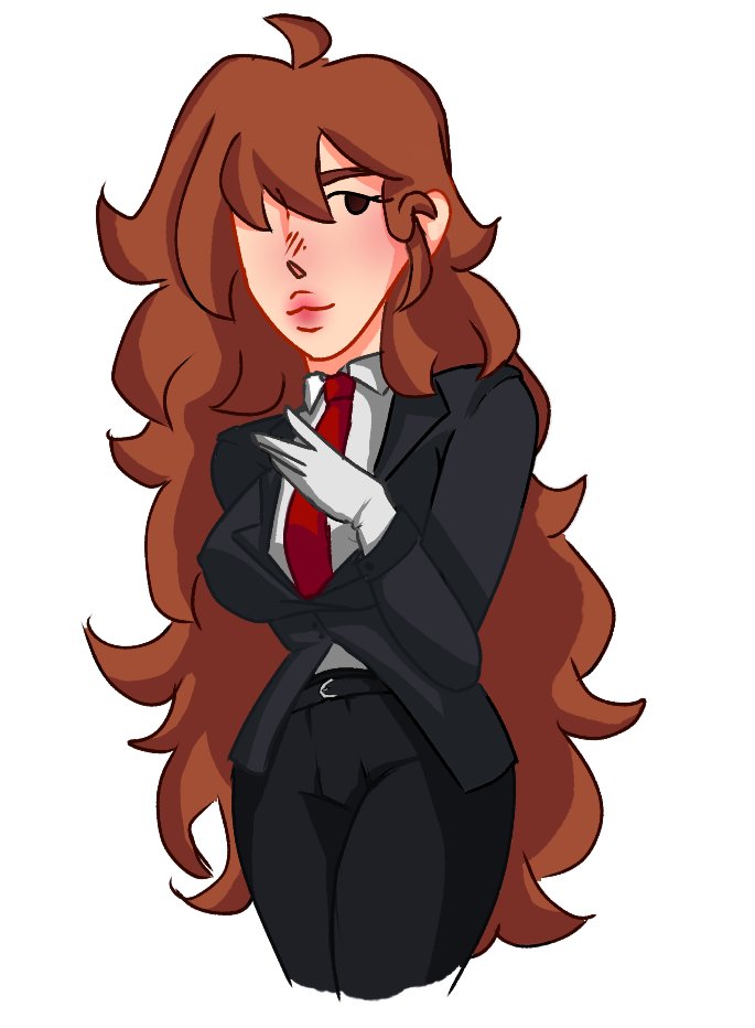 strongstaryuri's tweet photo. gf but in a suit?!?!? idek artstyle practice... #fnftw #fridaynightfunkin https://t.co/QGGoQ5l05e
