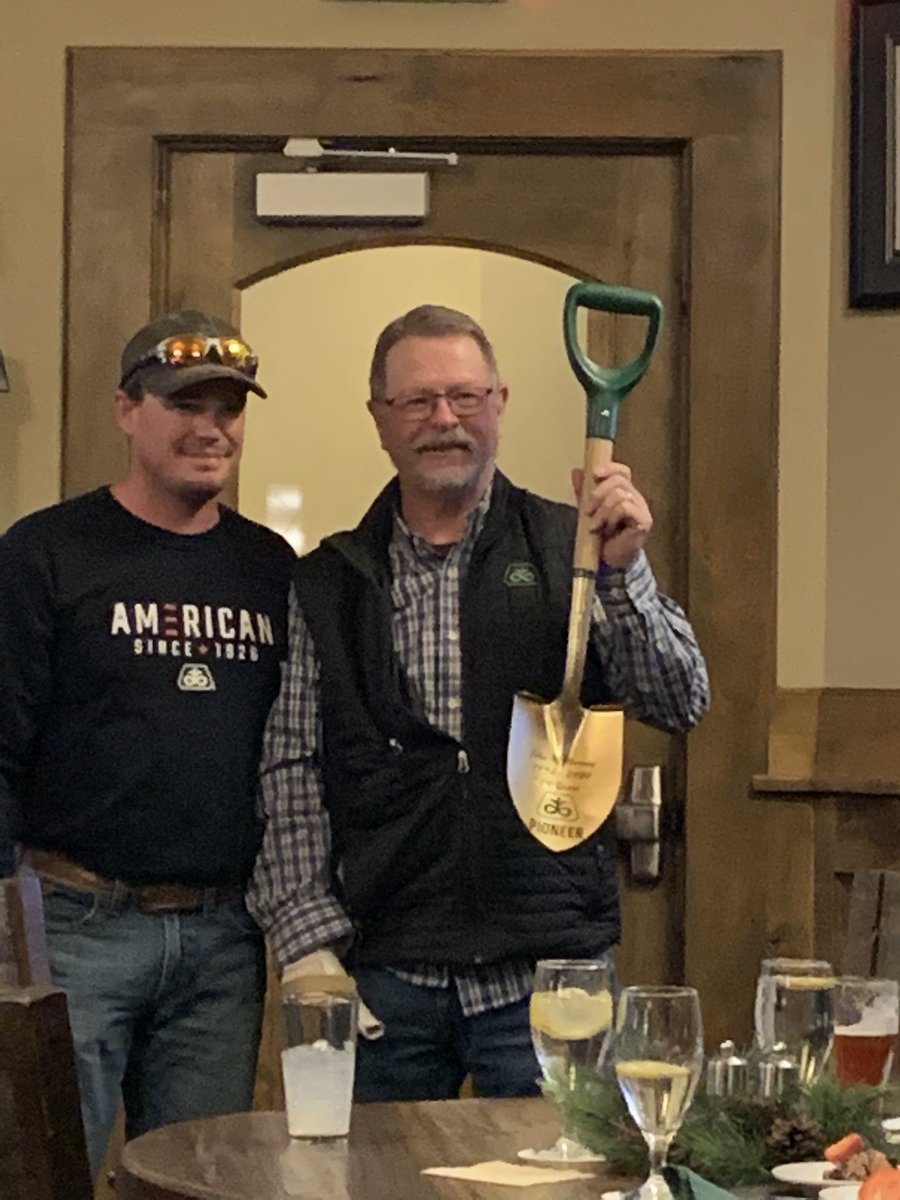 Congratulations to <a href="/Murray2John/">John M Murray</a> on his retirement after 26 years of representing the Pioneer brand. It’s been a pleasure working alongside you Mr. Murray. I don’t think there has ever been a Golden Shovel Award given out that was as well-deserved as this one.