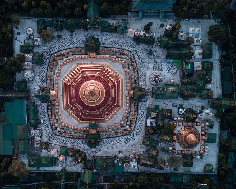 Sampan_Travel's tweet photo. For months now #Shwedagon Pagoda has been closed. We are itching to get back inside ... Here is a stunning bird`s eye view of #Yangon`s winking wonder, from King Minn. | #Myanmar https://t.co/asnNaYAwEe