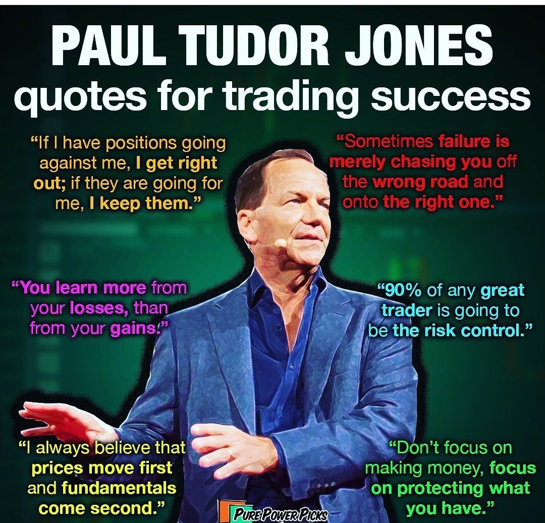 Good morning 💓 Paul Tudor Jones quotes for Trading success✓ #stockmarkets, image size:1080x1036