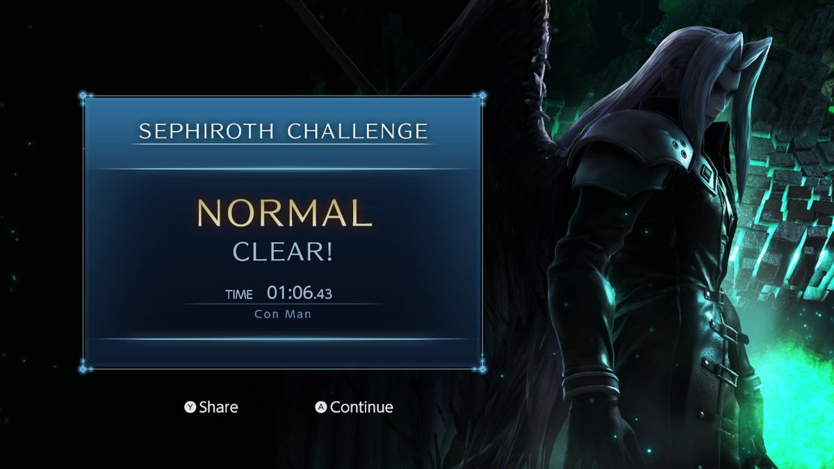 Cont_Man's tweet image. #SephirothChallenge #SmashBros #NintendoSwitch