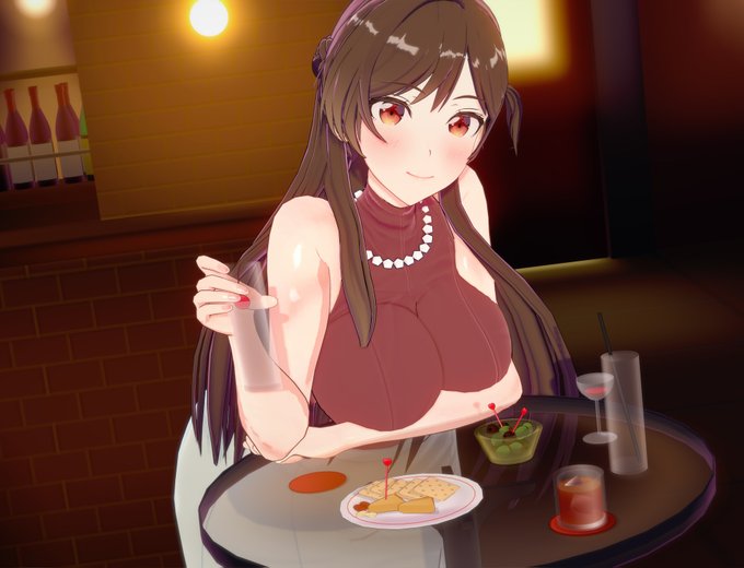 【R-18】水原千鶴と https://t.co/74DglOC47r 遅くまでお酒を飲んで、二人は···。 #コイカツ 