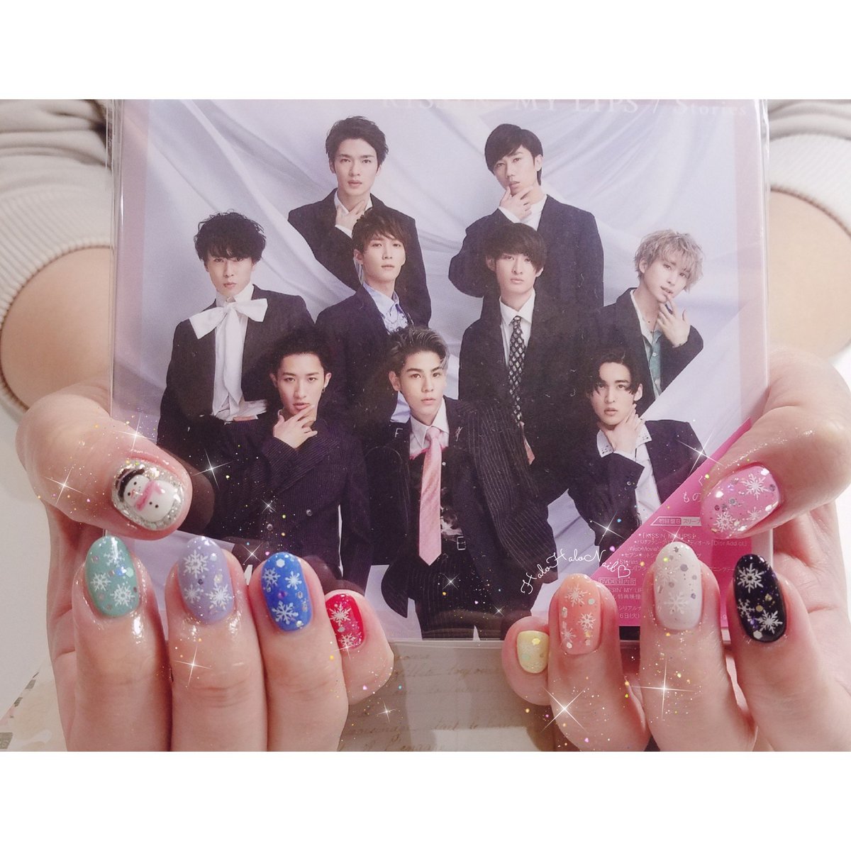 大阪なんば 痛ネイル ハロハロネイル ながむら Snowman メンカラーとぷっくり雪だるまさん いつもご来店ありがとうございます またお待ちしております Snowman Snowmanネイル 冬ネイル 雪の結晶ネイル 痛ネイル キャラネイル