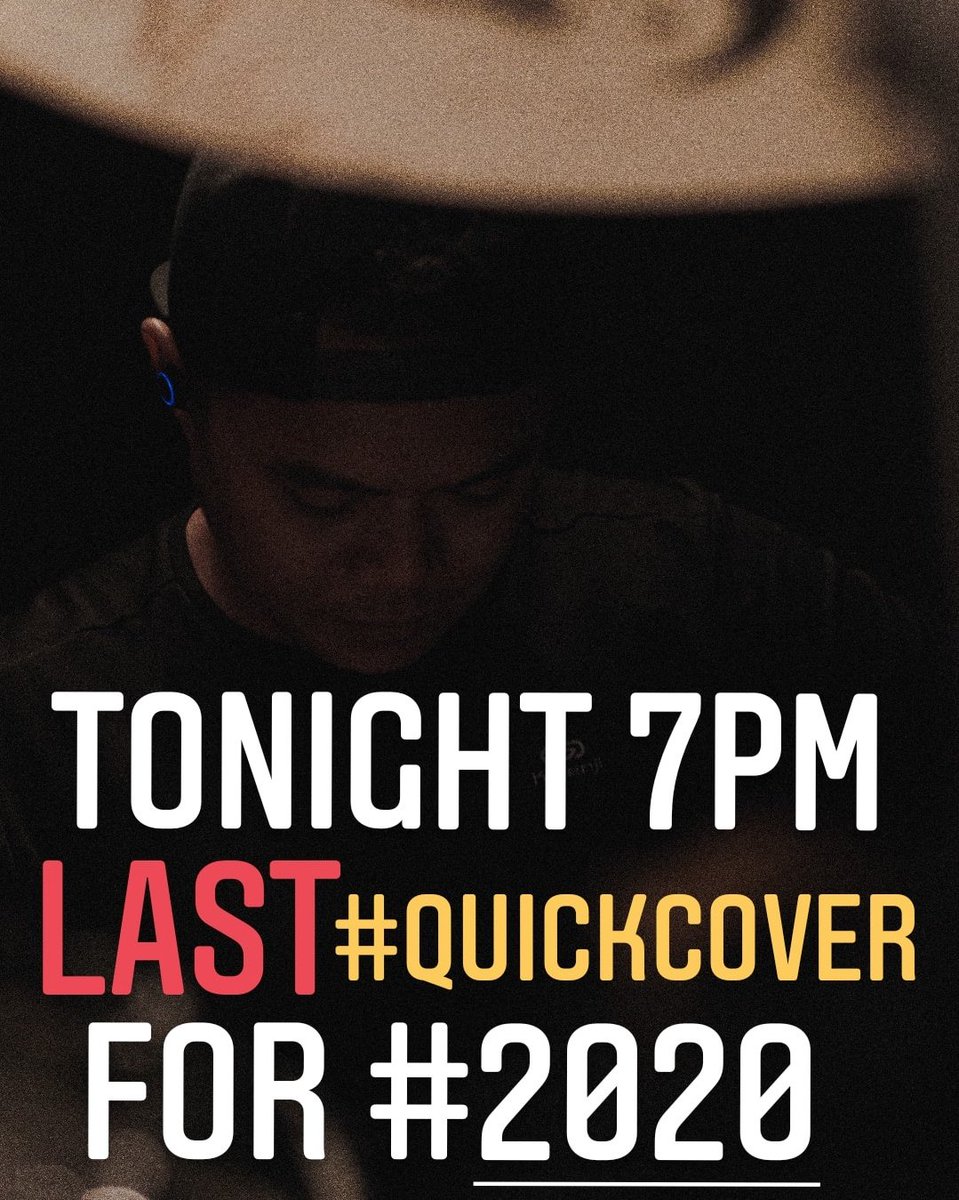 riffsuandi's tweet image. Wrapping up 2020 with the last #quickcover TONIGHT 7PM!!!

Follow me on instagram.com/riffsuandi |  | twitch.tv/riffsuandi | youtube.com/riffstheory | facebook.com/riffstheory