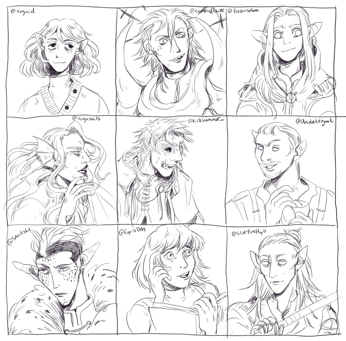 phew I think I got everyone, thanks for sharing your characters ? 