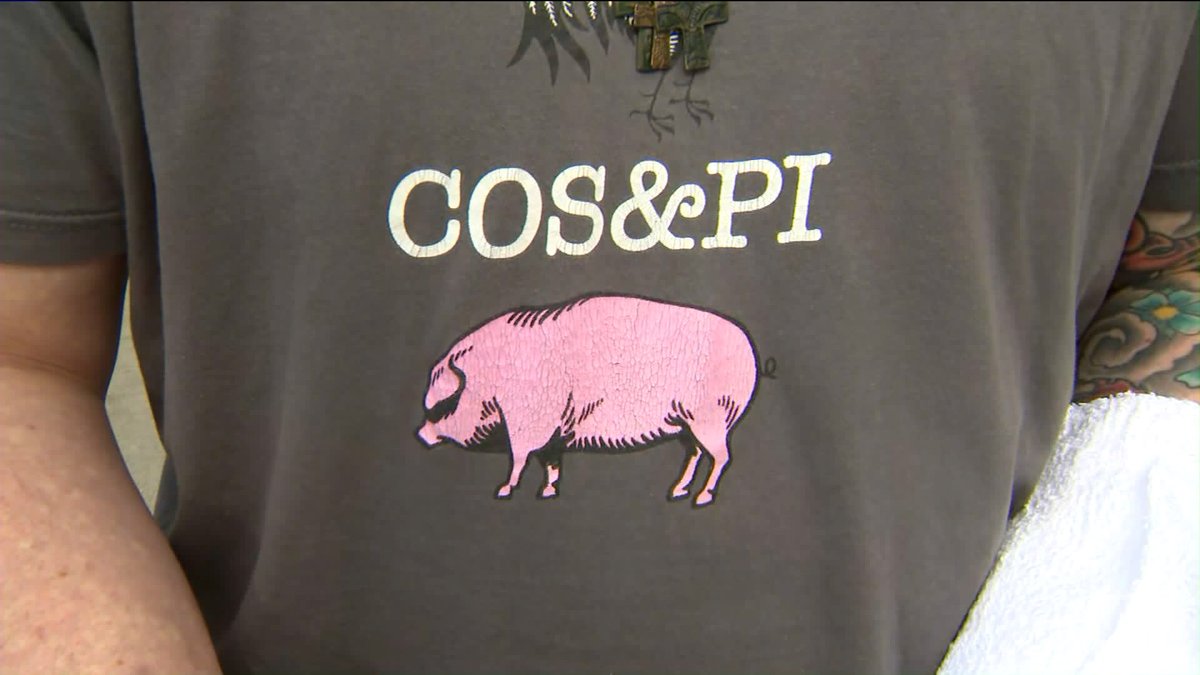 FrankBuckleyTV's tweet photo. Thanks to @cosandpi for feeding us--that sandwich I had may very well be the best ever. THAT's what we get from valued restaurants in our communities. Let's support them and the people who work at them by participating in #12daysoftakeout. https://t.co/gShQXq0Pk8