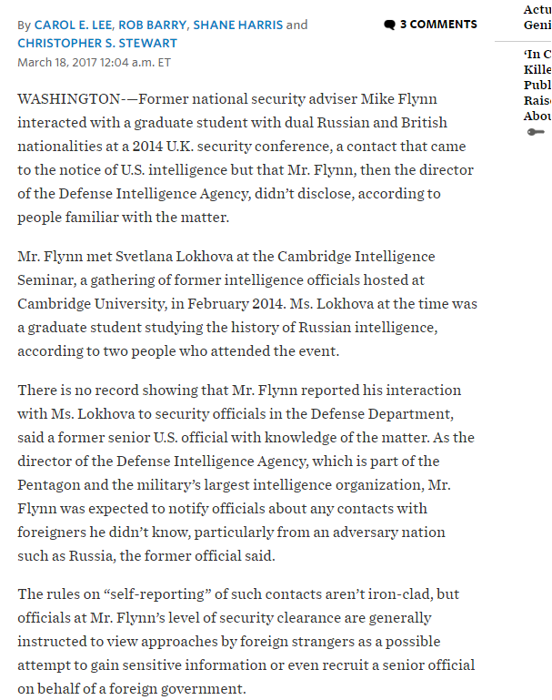 48/ the March 1 text is half way between Andrew's smear and a WSJ smear  http://archive.is/CanJB  in which Lokhova was named and libeled. Getting Flynn fired wasn't enough for resistance. They had bigger game (Trump) in their sights.