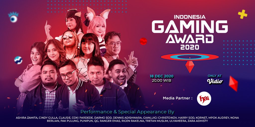 HaiMagazine's tweet photo. Who will be this year’s favorite? 🎮

Semuanya akan diumumkan di malam penghargaan Indonesia Gaming Award 2020!

📅 18 Desember 2020
⏰ 20.00 WIB
📺 Only at @vidiodotcom

 Follow @EXGVerse untuk info lengkapnya #IGA20 https://t.co/1RCqFqEVQV