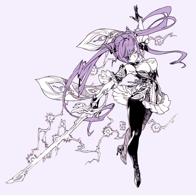 Keqing⚡️(reposted since reach is kill huhu)
#GenshinImpact 