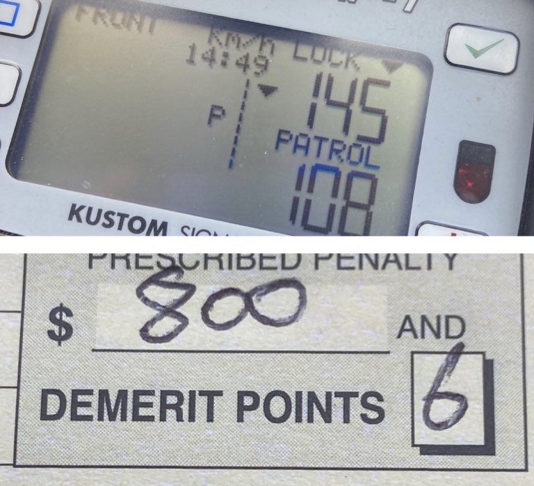 CoolgardiePol's tweet photo. This driver was lucky we got them yesterday, because today it would have been double demerits😳 Get it together for the holiday season please, help keep our roads safe 😃.
#SaferRoads #coolcops #fb https://t.co/j6WPWKZROe
