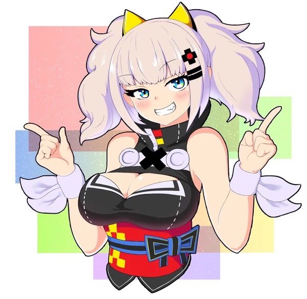 Vの絵描いたことないって思ってたら太古の時代に一枚描いてた。
ルナっちゃ好き。 