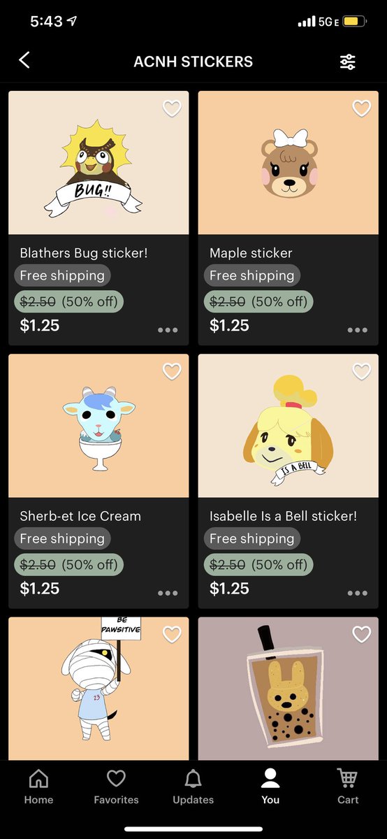 LAST DAY FOR 50% OFF ALL ANIMAL CROSSING STICKERS IS TOMORROW!!!