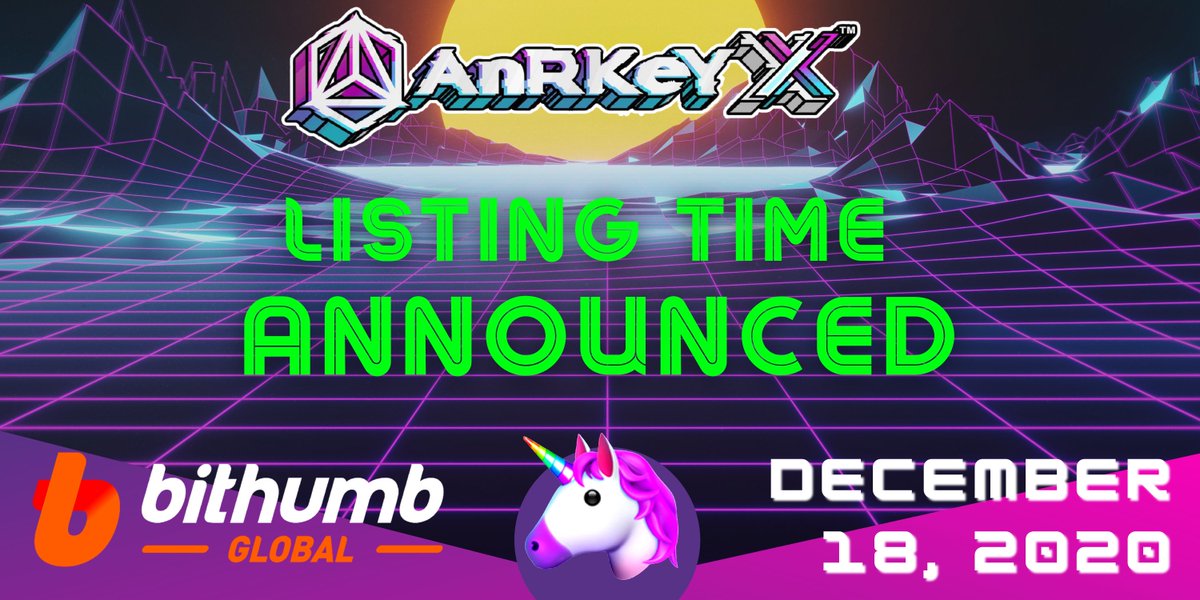 AnRKeyX's tweet photo. 🚨 $ANRX @BithumbGlobal Listing Time Announced!

🗓️ Date: TODAY FRIDAY, DEC 18

💰Deposits will be available TODAY  Dec 18, 2020 at 16:00 (UTC+8)  

📈Trading will be available TODAY Dec 18, 2020 at 18:00 (UTC+8)  

READ the official announcement here:
https://t.co/ESLPSSj4Wv https://t.co/k4X8yqskPJ