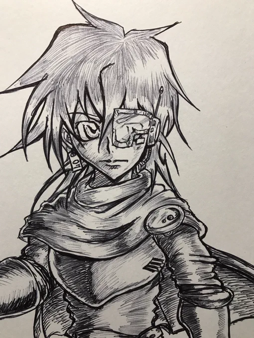#Twitterイラスト活動を振り返る
15
⑧ #ボールペン1発描き
 SF系にもチャレンジして
描いてましたね
SFはデザインセンスが大事・・・
皆無です(笑)? 