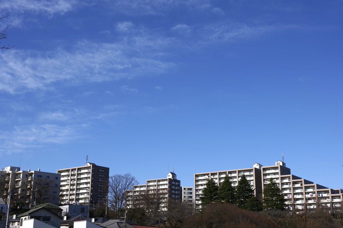Taachan's tweet photo. It’s another fine sunny day here.
I finished work earlier than usual and went for a gentle stroll near my place.
Have a fabulous weekend! 

 #TGIF 

 #sky #bluesky #you39RT #photograph #picture https://t.co/meYYfJt8JK