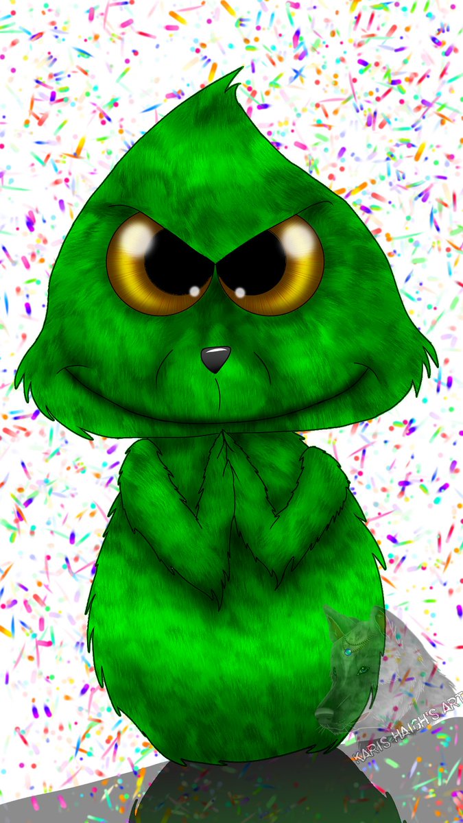 HaighKaris's tweet photo. My new drawing of the Grinch.
#drawing #TheGrinch #MediBangPaint https://t.co/IxrWyCAMaI
