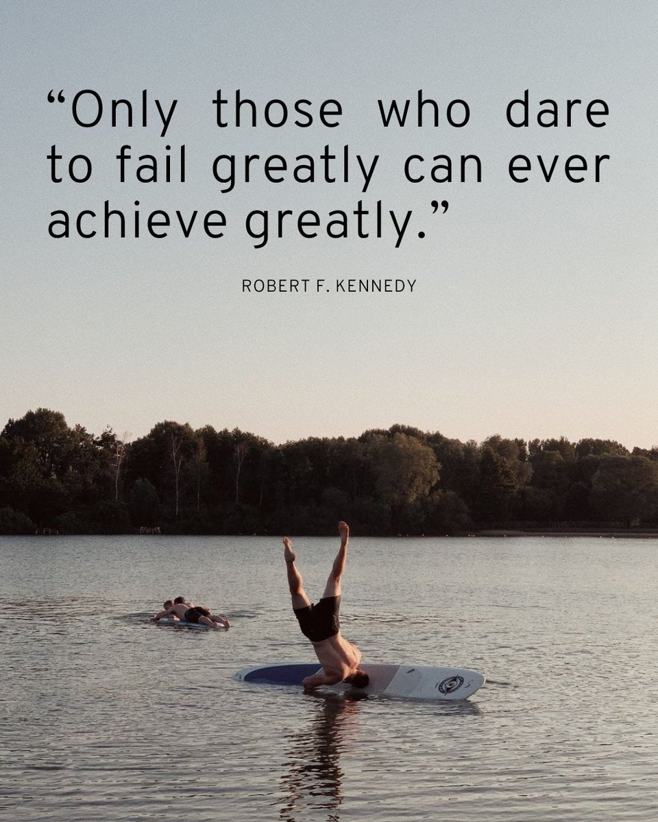Failing is not always harmful. Former U.S. attorney general, Robert F. Kennedy, expresses how failing is part of success. #ThursdayThoughts

#success #achieve #failing