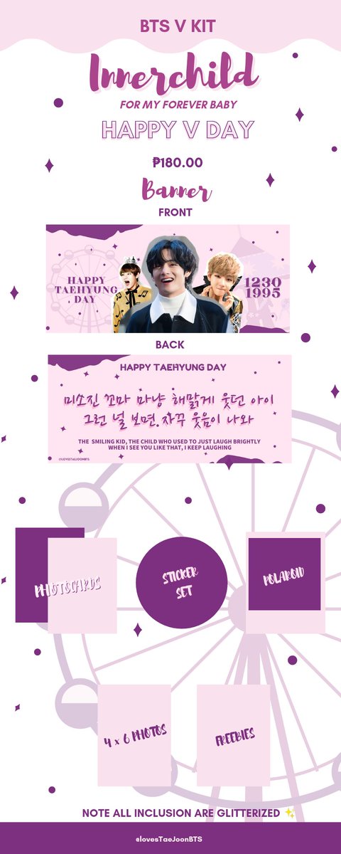 lovesTaeJoonBTS's tweet photo. 𝓝𝓸𝔀 𝓘 𝔀𝓲𝓼𝓱 𝔀𝓮 𝔀𝓸𝓾𝓵𝓭 𝓼𝓶𝓲𝓵𝓮 𝓶𝓸𝓻𝓮. 𝓘𝓽 𝔀𝓲𝓵𝓵 𝓫𝓮 𝓸𝓴𝓪𝔂, 𝓫𝓮𝓬𝓪𝓾𝓼𝓮 𝓽𝓸𝓭𝓪𝔂'𝓼 𝓶𝓮 𝓲𝓼 𝓭𝓸𝓲𝓷𝓰 𝓯𝓲𝓷𝓮. 𝓨𝓮𝓼𝓽𝓮𝓻𝓭𝓪𝔂'𝓼 𝔂𝓸𝓾, 𝓷𝓸𝔀 𝓲𝓽'𝓼 𝓪𝓵𝓵 𝓬𝓵𝓮𝓪𝓻. 💜✨ Innerchild (Taehyung Kit) 

Price: ₱180. 00
+ https://t.co/DyZ41rrxwQ