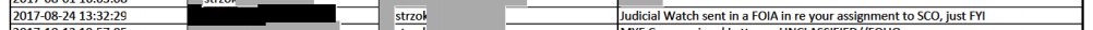 62)So the Deepstate coordinates about FOIA requests?Someone Gives Strzok 4 months notice before the official records request. WTF? @TomFitton  @JudicialWatch