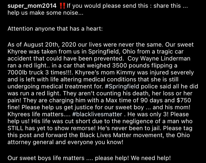 My nephew deserves justice. Please read &amp; share #JUSTICEFORKHYREEBEARD #BlackLivesMatter