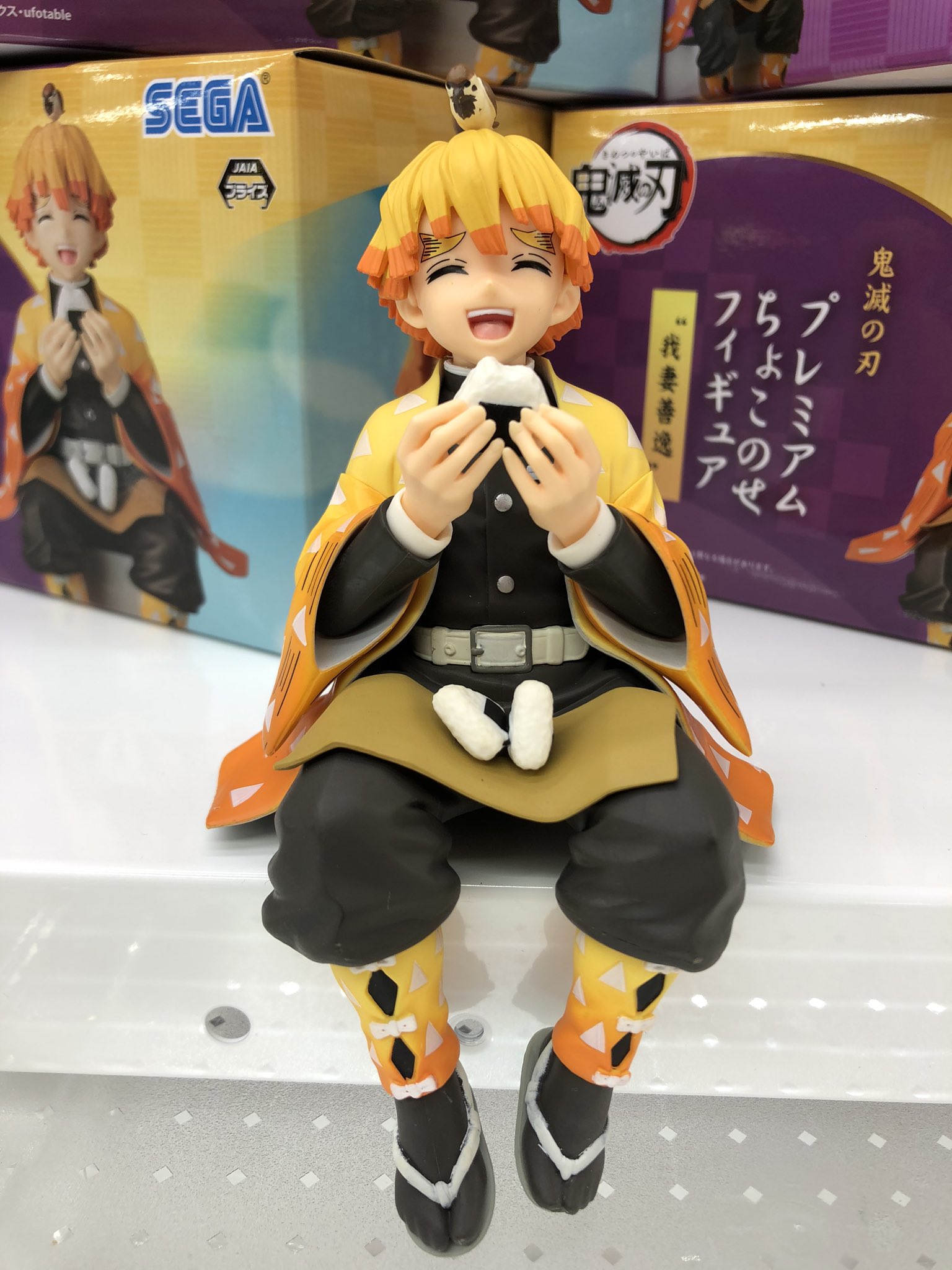 ポイント2倍 鬼滅の刃 プレミアム ちょこのせフィギュア 我妻善逸 不死
