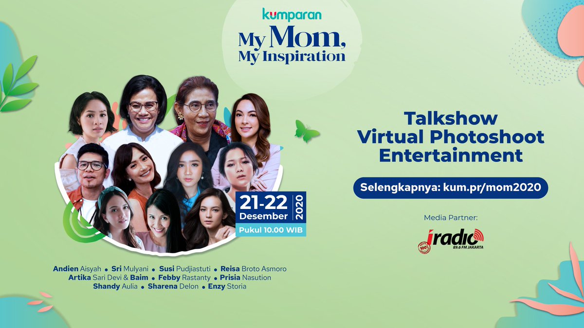 iSwaraJKT's tweet photo. Rayakan hari ibu dengan menyaksikan My Mom, My Inspiration pada 21-22 Desember 2020 di @kumparan. Bersiap! Akan ada giveaway total puluhan juta selama tayangan berlangsung. #MyMomMyInspiration #kumparancom #kumparanMOM
- Cek info selengkapnya melalui link: https://t.co/rG0csOuORX https://t.co/ojQFsJGOPb