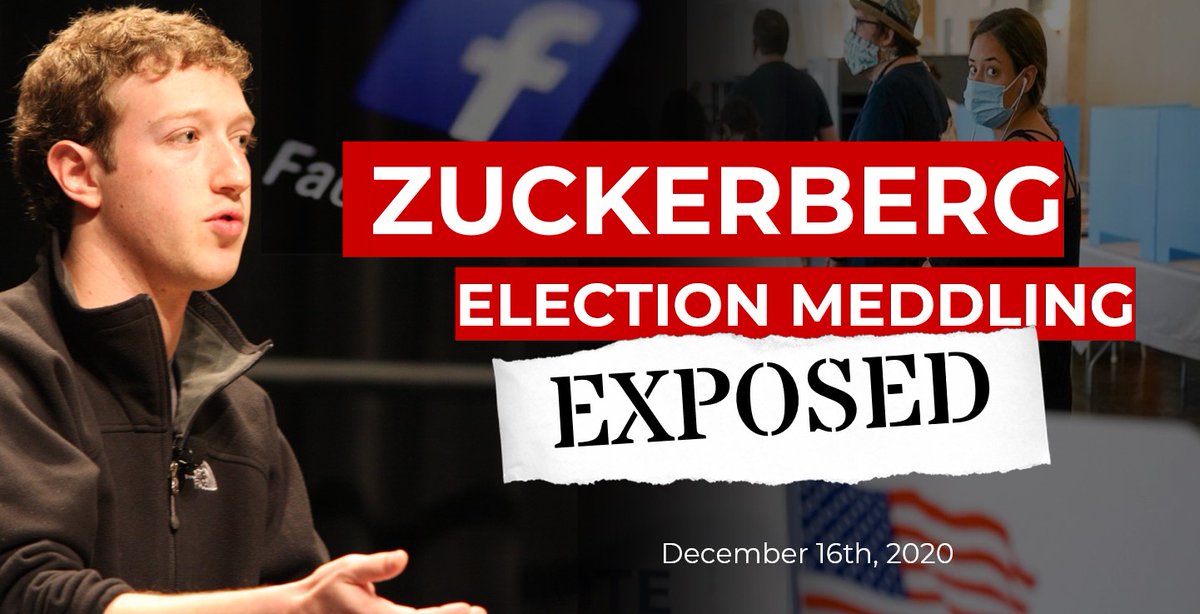 ZUCKERBERG'S ELECTION1/ Funded by $350 Million from Facebook founder Mark Zuckerberg, activist organizations created a two-tiered election system that treated voters differently depending on whether they lived in Democrat or Republican strongholds.