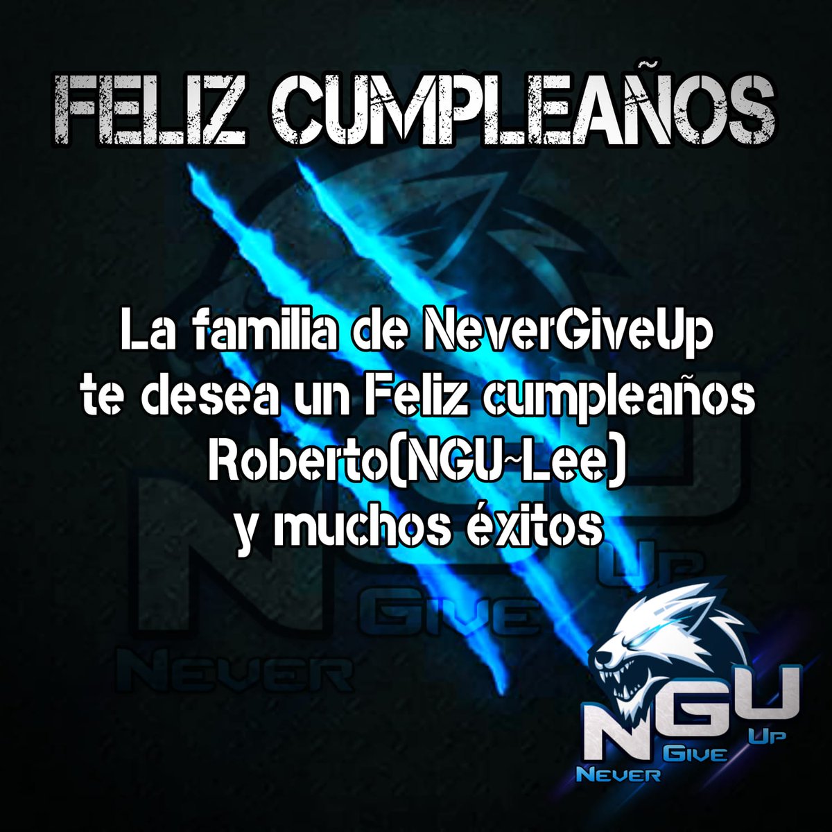 NeverGiveUpTeC's tweet photo. Hoy uno de nuestros mejores jugadores cumple años, así que le damos un pequeño saludo de parte de todos NGU, un saludo especial para @Roberto98830199, espero que lo hayas pasado bien bro y muchos éxitos crack.❤️ https://t.co/Eh6aCqs1oz