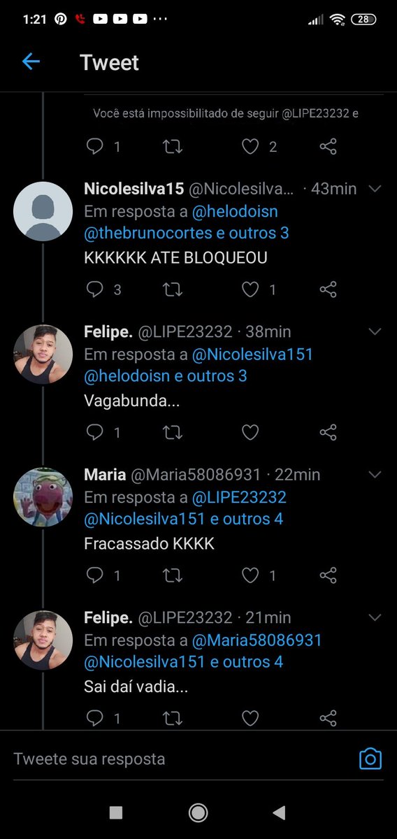 Maria58086931's tweet photo. @LIPE23232 @MalfoySis @Nicolesilva151 @helodoisn @thebrunocortes @Biel É... Dá pra ver
KKKKKKKKKK se perdeu https://t.co/WzKl5Jxbcv