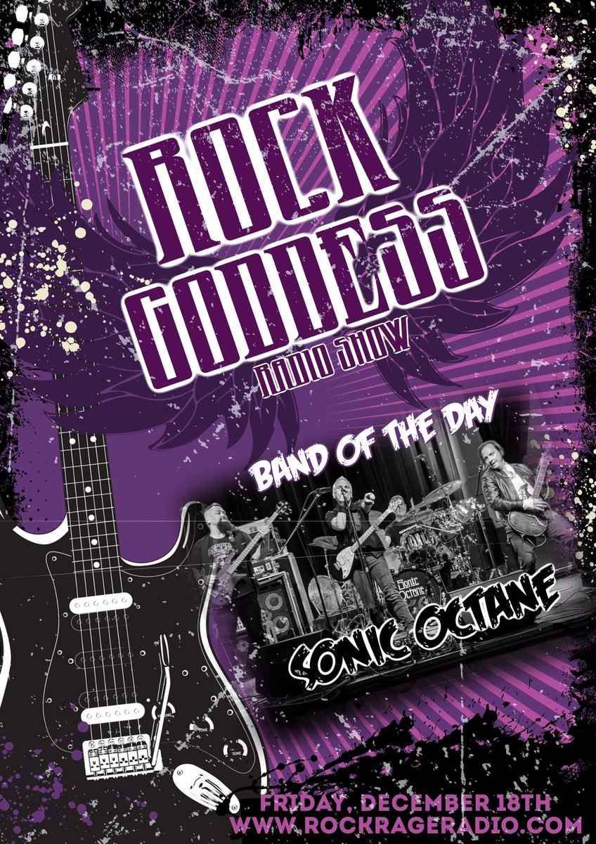 RockGoddess_DD's tweet photo. Friday Noon-3pm est tons of brand new music. 
And a Feature of @SonicOctaneBand @sonicoctanefan

Listen at https://t.co/5uLbeNIBc8
👉https://t.co/YwKPJMrW9X
👉Itunes https://t.co/ZNDRISfJ88
👉Android https://t.co/cVXj0tmQMf

#rockrageradio #weReverywhere #RockGoddess https://t.co/3rJlWxQ5mk