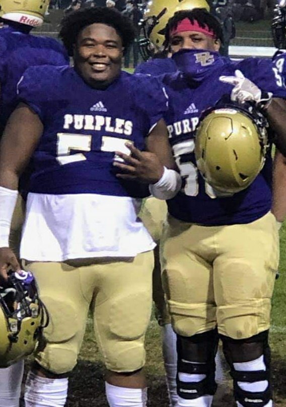 Keisha_Cofer's tweet photo. Giving a shout out to the guys that get criticized the most and receive the less recognition...                                           
The Offensive Lineman

Super proud of you guys!!
Keep pushing!
One game left....
Let's finish STRONG 💪!!!

💜💛🏈
class of 2021 https://t.co/0AveUunnfj