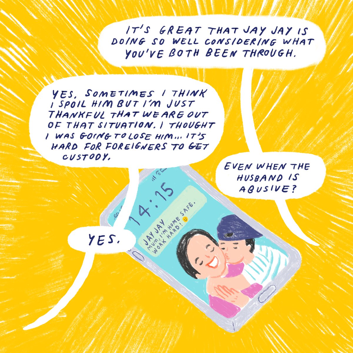 Lunch BreakMigrant spouses have no automatic right to work. STVP holders can't work; LTVP/+ holders can't have >1 employer or be self-employed. Migrants are less likely to obtain joint/sole custody and care and control of S'porean kids.Our recs:  http://bit.ly/3p01I4k&nbsp;