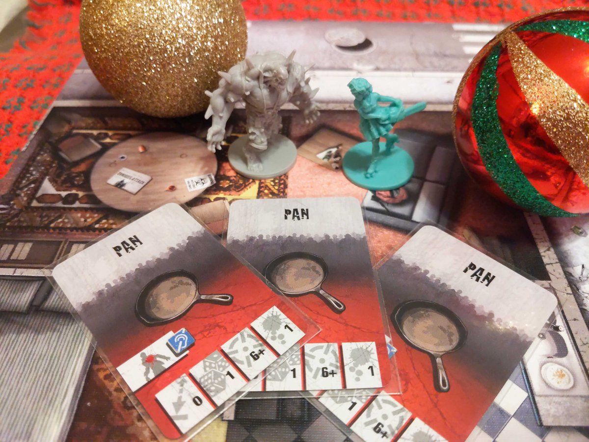 RawPotionsLLC's tweet photo. For the fourth day of gaming, my friends presented me, four Elder Gods, three frying pans, two cans of Dew, and one table for our gaming spree!
🎄🎁❄⛄🎄🎁⛄🎄🎁❄⛄🎄
#gamenight #boardgames #tistheseason  #holidayseason #arkhamhorror https://t.co/4XMTMvZSVS